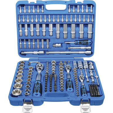 BGS Steckschlüssel-Satz Wellenprofil | Antrieb 6,3 mm (1/4"""") / 10 mm (3/8"""") / 12,5 mm (1/2"""") | 192-tlg | 2292