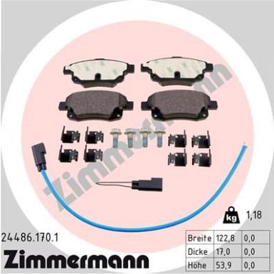 ZIMMERMANN Bremsbeläge ZIMMERMANN Bremsbeläge