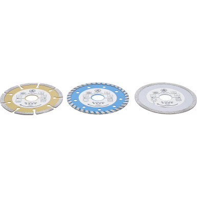 BGS Diamant-Trennscheiben-Satz Bohrungs-Ø 20 mm Ø 115 mm 3-tlg BGS Do it yourself 50840