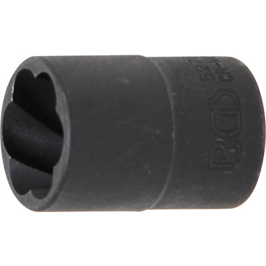 BGS Spiral-Profil-Steckschlüssel-Einsatz / Schraubenausdreher | Antrieb Innenvierkant 10 mm (3/8"""") | SW 16 mm | 5276