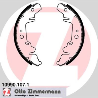 ZIMMERMANN Bremsbacken | 10990.107.1