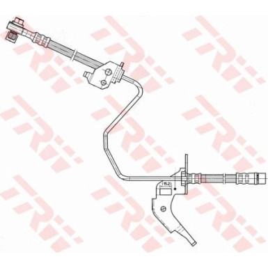 PHD566 Bremsschl HA re inkl.Rohrl | OPEL Astra,Zafira,Meriva 98