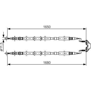 1 987 477 909 Seilzug, Feststellbremse