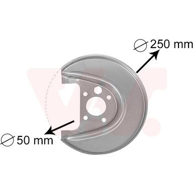VAN WEZEL Spritzblech, Bremsscheibe | 5888374