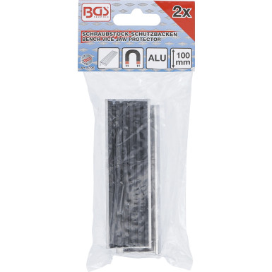 BGS Schraubstock-Schutzbacken | Aluminium | Breite 100 mm | 2-tlg | 6795