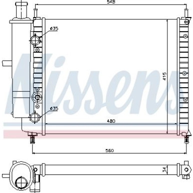 Wasserkühler PKW | FIAT Bravo,Brava | 61808