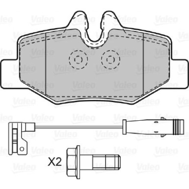 VALEO Bremsbeläge 598765