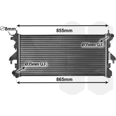 VAN WEZEL Kühler, Motorkühlung VAN WEZEL Kühler, Motorkühlung