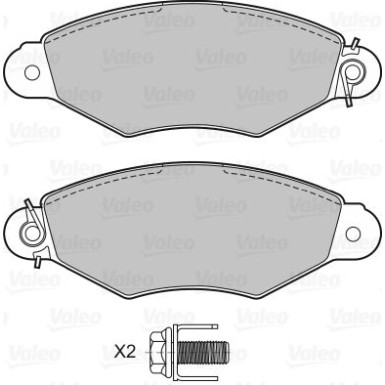VALEO Bremsbeläge 601433