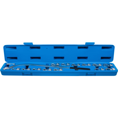 BGS Spannrollenschlüssel-Satz | Zwölfkant SW 12 - 19 mm / E-Profil SW E10 - E18 | 15-tlg | 1312