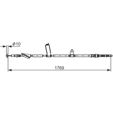 Handbremsseil | HONDA Accord 7 03-12 | 1987482928
