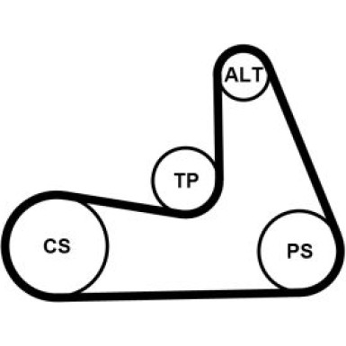 CONTINENTAL CTAM Keilrippenriemen 5PK1121 EXTRA