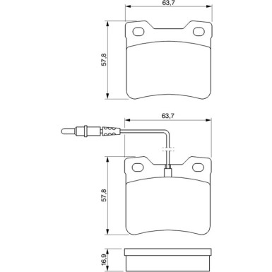 Bremsklötze | MERCEDES | 0 986 494 000 Bremsklötze | MERCEDES | 0 986 494 000