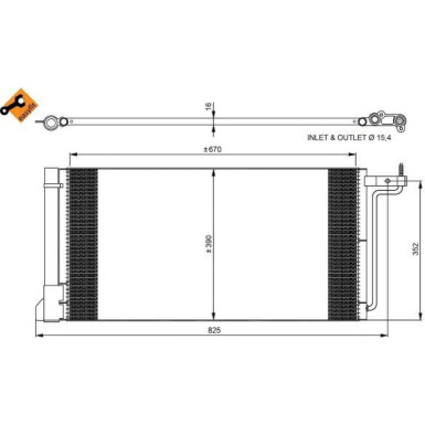 Kondensator, Klimaanlage EASY FIT 350051
