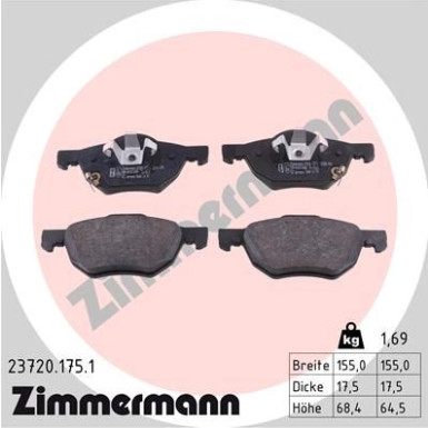 ZIMMERMANN Bremsbeläge