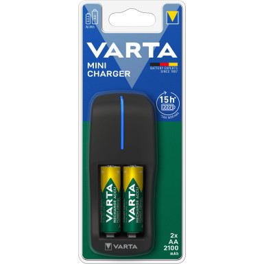 57646 101 451 Varta Mini Charger 2x AA 56706 2100mAh