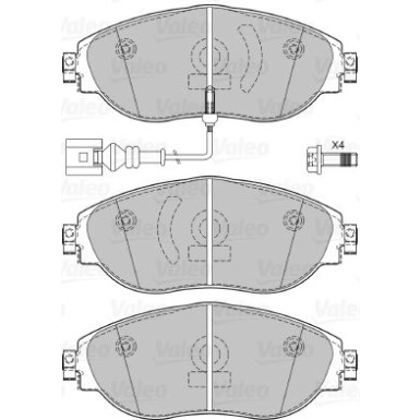 VALEO Bremsbeläge 601286