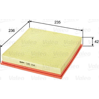 VALEO Luftfilter | 585194