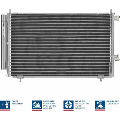 Kondensator PKW TOYOTA RAV 4 12- 2,0D4D M +/-KL FIRST FIT 940349