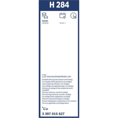 BOSCH | Heckscheibenwischer H284 | Wischblatt | 3397015627