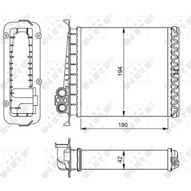 Wärmetauscher, Innenraumheizung EASY FIT 54284