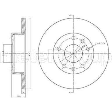 CIFAM Bremsscheibe | 800-544C