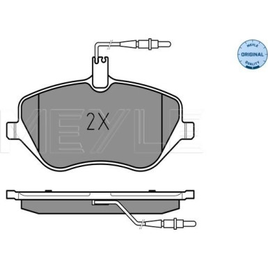 Bremsbelagsatz Peugeot S. 407 04- Mit Sensor | 025 241 3317/W