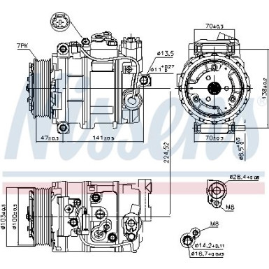 Kompressor PKW MERCEDES C 320 CDI 00 FIRST FIT 89090