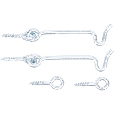 BGS Sturmhaken 4,0 x 80 mm 2-tlg BGS Do it yourself 80942