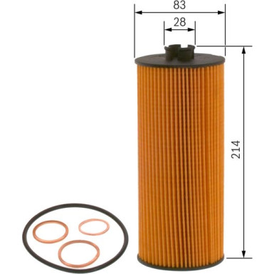 Ölfilter | DEUTZ-FAHR,MERCEDES,FENDT,SETRA | F 026 407 026