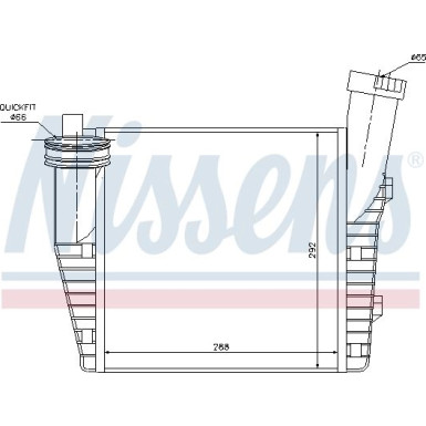 Ladeluftkühler PKW VW TOUAREG TDI 02 FIRST FIT 96687
