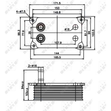 Ölkühler, Motor“L EASY FIT 31071 Ölkühler, Motor“L EASY FIT 31071