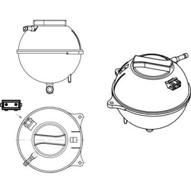NRF Ausgleichsbehälter, Kühlmittel 454039 EASY FIT