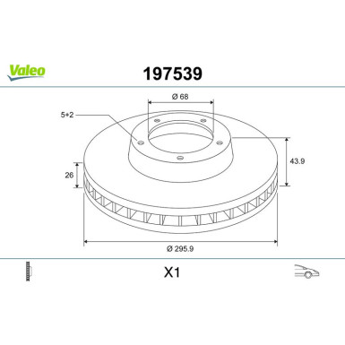 VALEO Bremsscheibe VALEO Bremsscheibe