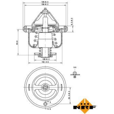 NRF Thermostat, Kühlmittel 725053 EASY FIT