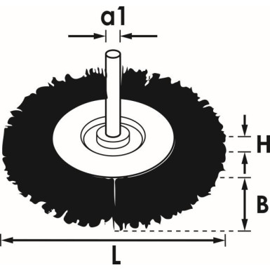 VIGOR Bürstenscheibe, Bohrmaschine | V6803-100