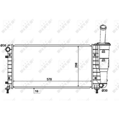 Kühler, Motorkühlung | NRF53601 Kühler, Motorkühlung | NRF53601