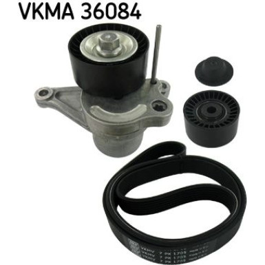 SKF Keilrippenriemensatz VKMA 36084
