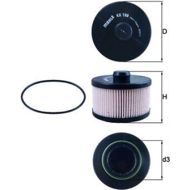 MAHLE Kraftstofffilter | KX 199D