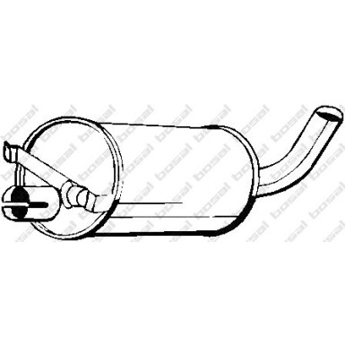 Bosch Automotive Auspuffschalldämpfer 235-909