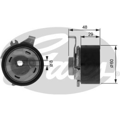 GATES Spannrolle | T43003