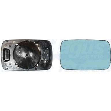 Spiegelglas re., konv. blau BMW 3er (E46), 02.98 - 02.03 HAGUS 0640832