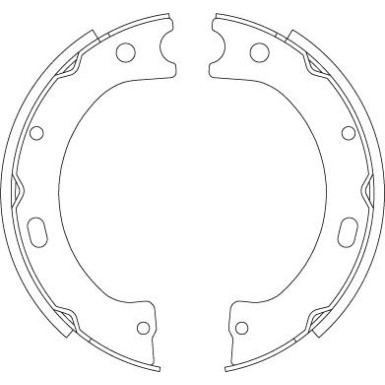 GS8805 Bremsbackensatz, Feststellbremse