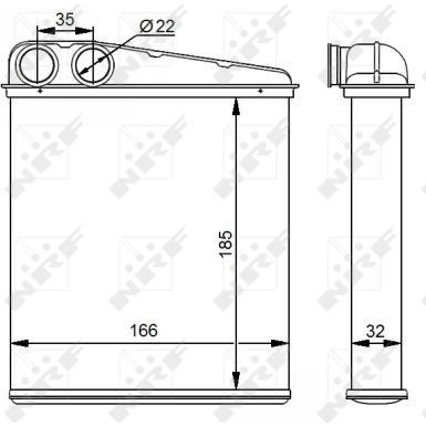 Wärmetauscher, Innenraumheizung EASY FIT 54276