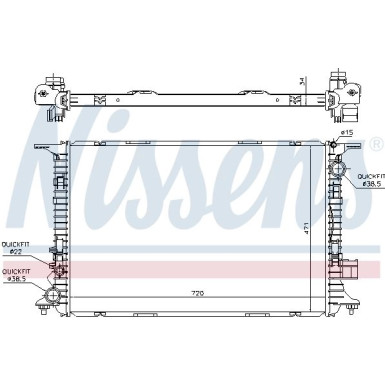 Wasserkühler PKW | AUDI A8/S8 10- 4.0TFSI | 60326