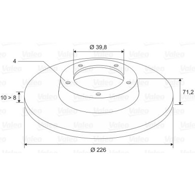 VALEO Bremsscheibe 186288