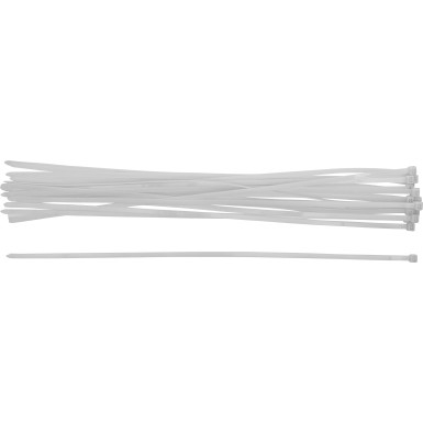 BGS Kabelbinder-Sortiment | weiß | 8,0 x 600 mm | 20-tlg | 80776