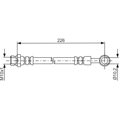 Bremsschlauch | KIA Sorento 02 | 1987481743