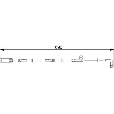 1 987 473 046 Warnkontakt, Bremsbelagverschleiß