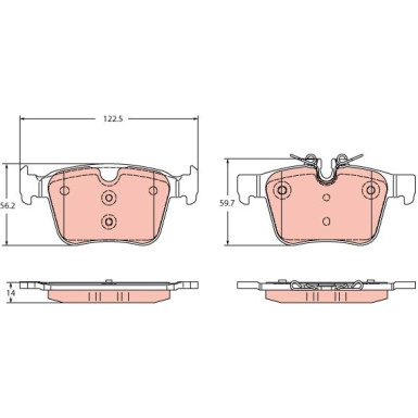 Bremsklötze HA | JAGUAR I-Pace 18 | GDB2351
